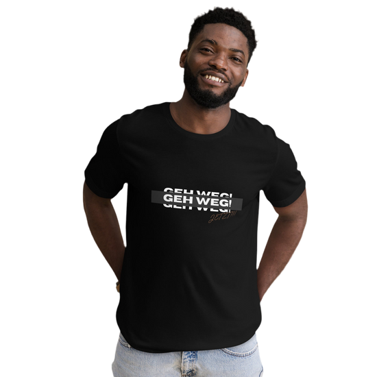 Bio-Baumwolle Herren Tee „Geh weg!“ (S - 4XL)