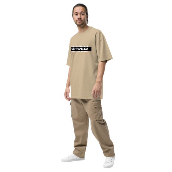 Oversized Herren T-Shirt „Geh weg!“ (S - 3XL)