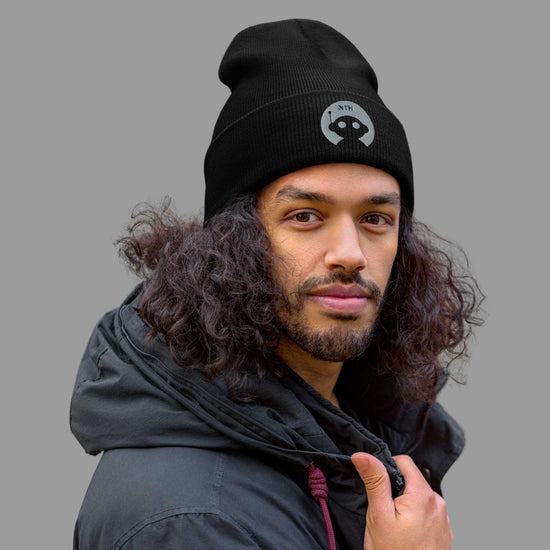 Cuffed Beanie „Robot“