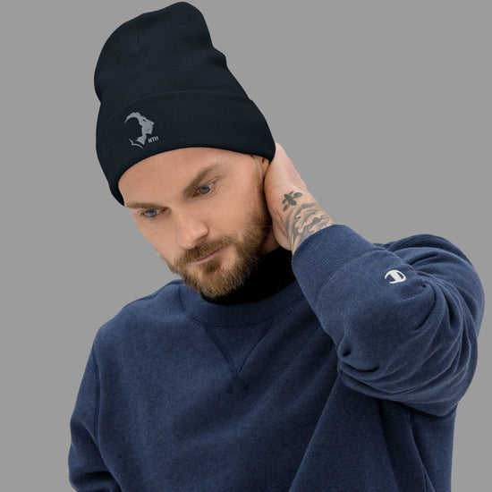 Bestickte Beanie „Lion“