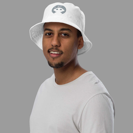 Bucket hat aus Bio-Baumwolle „Robot“