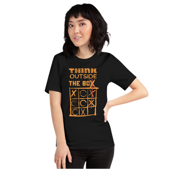 Stylisch woman’s Tee „think outside the box“ (S - 4XL)