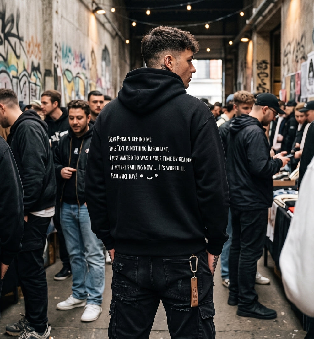 "Dear Person behind me..." Organic Hoodie