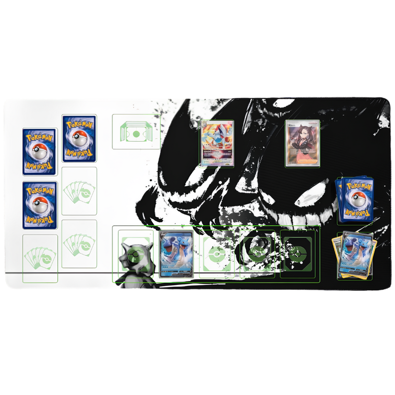 XXL Pokémon-TCG-Spielmatte „Albtraum aus schwarzer Tinte“ – 84 × 44 cm