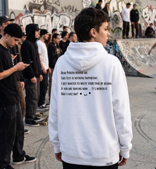 "Dear Person behind me..." Organic Hoodie