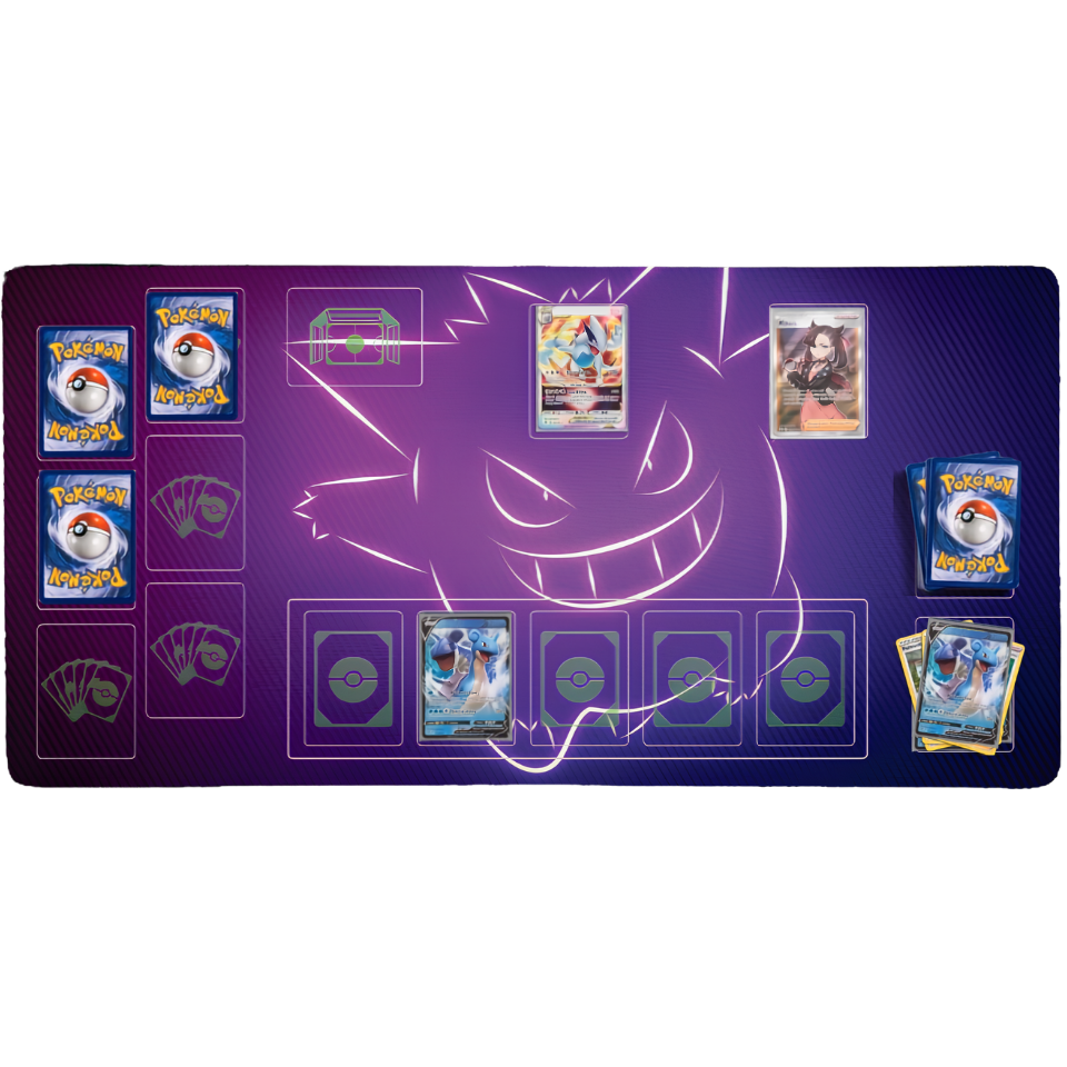 XXL Pkmn TCG Playmat "Glowing Gengar"  32″ × 17″ (84 × 44 cm)
