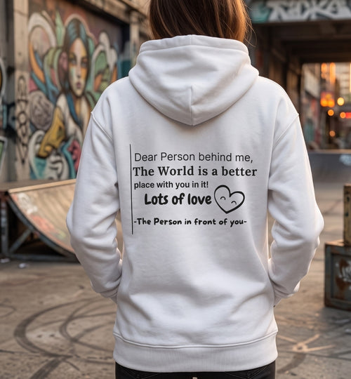 "Dear Person behind me..." Organic Hoodie