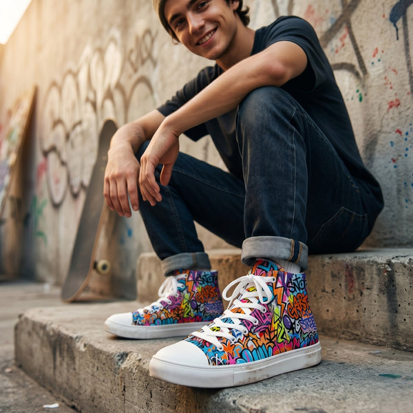 "Underground Sheet" High Top Canvas