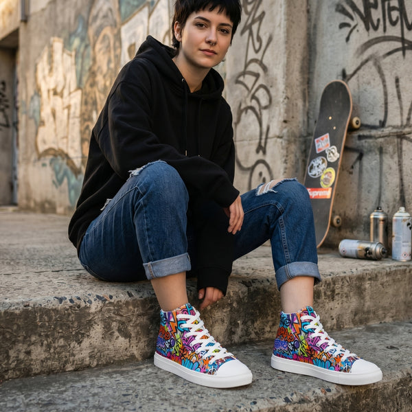 "Underground Sheet" High Top Canvas