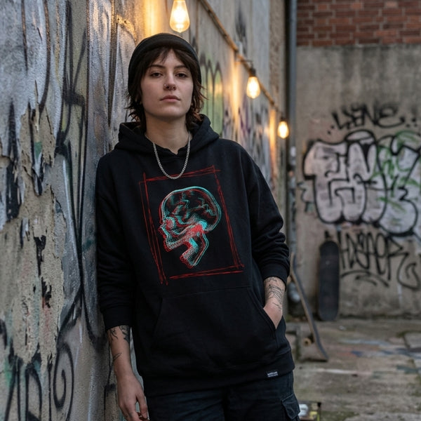 "Glitched Emotions" Heavy Hoodie