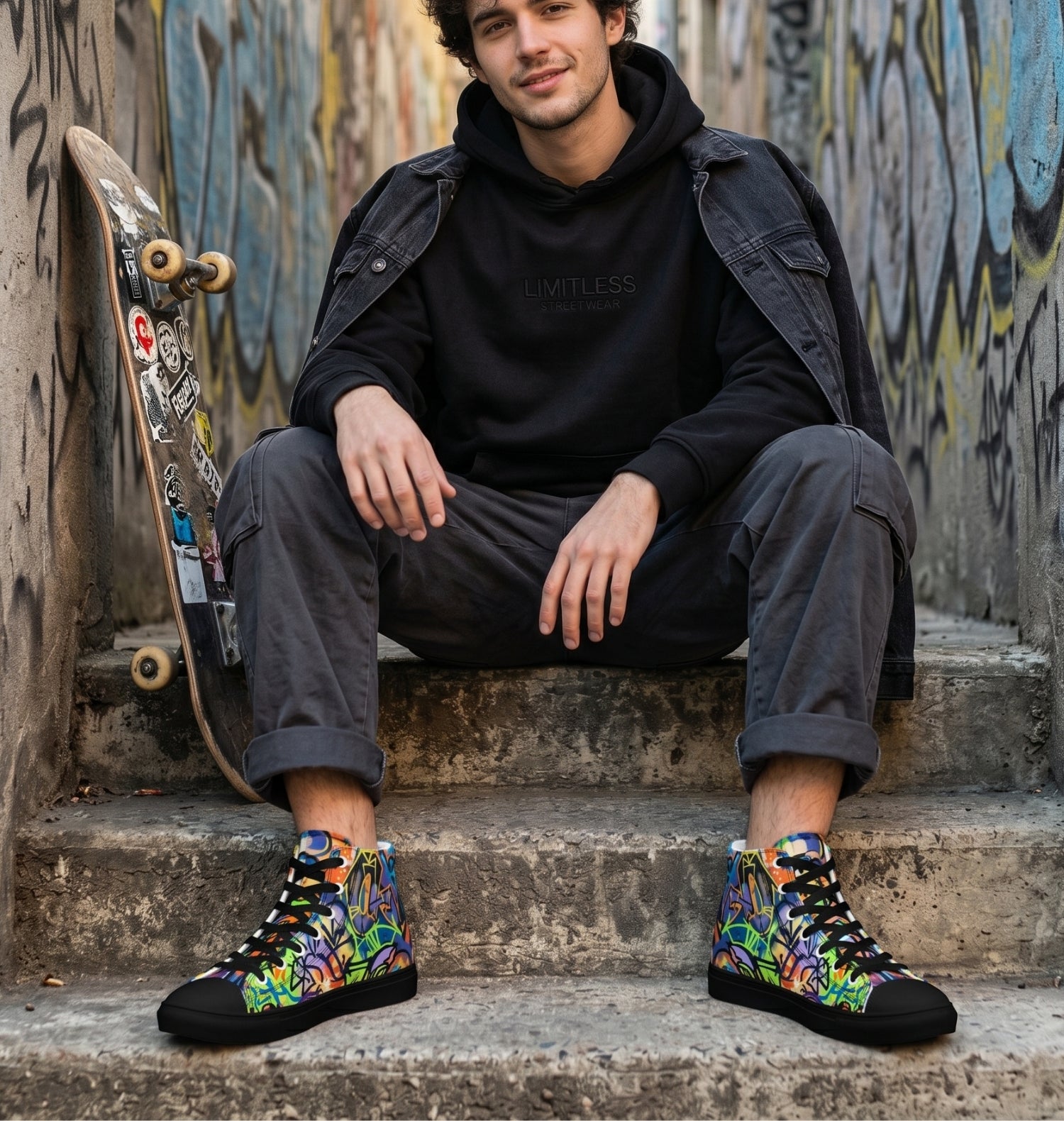 "Urban Flair" High Top Canvas