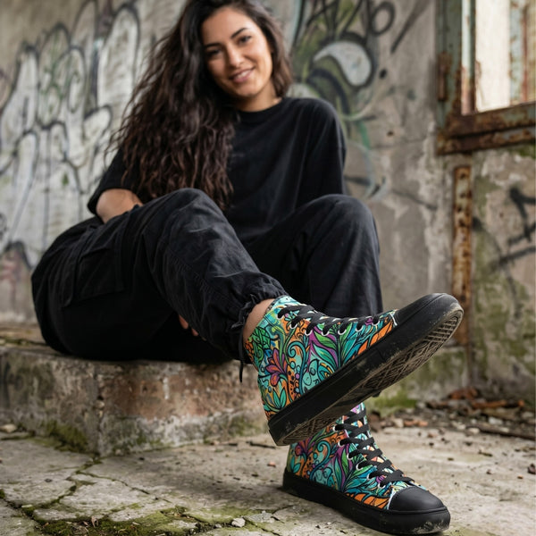 "Overgrown" High Top Canvas
