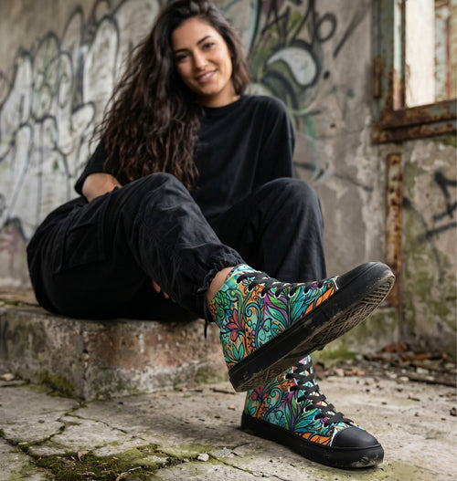 "Overgrown" High Top Canvas