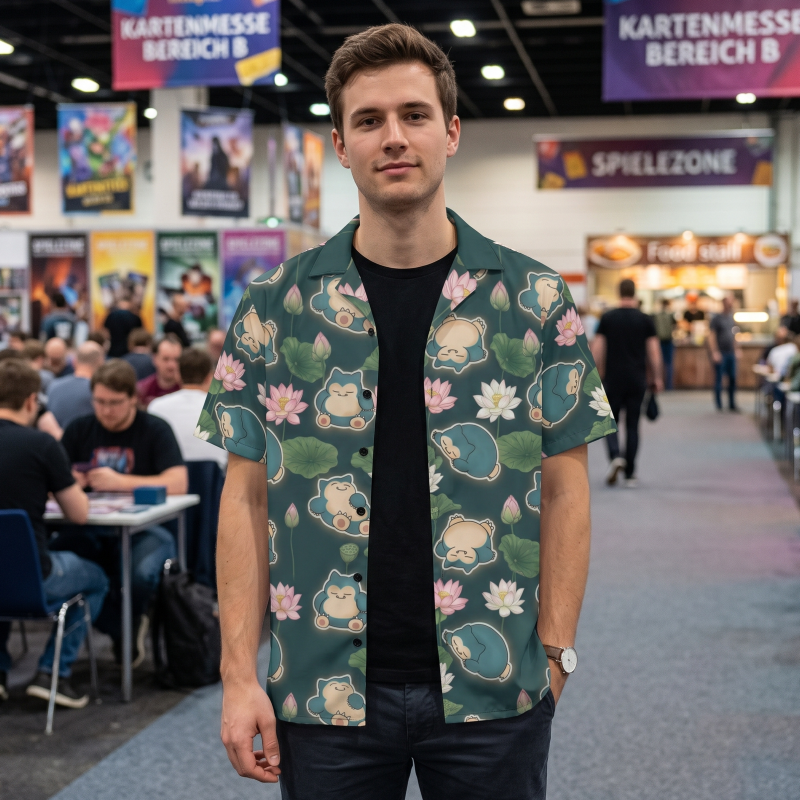 "Sleepy Lotus" Button Shirt