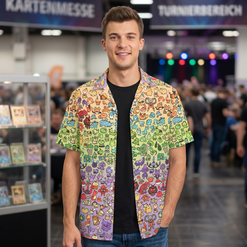 "Doodle Garden" Button Shirt