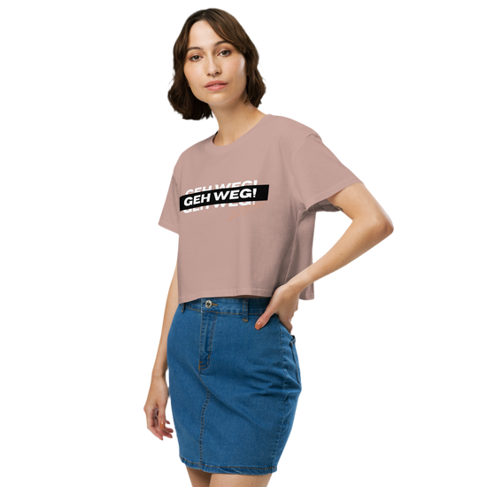 crop top „Geh weg!“ (XS - XL)