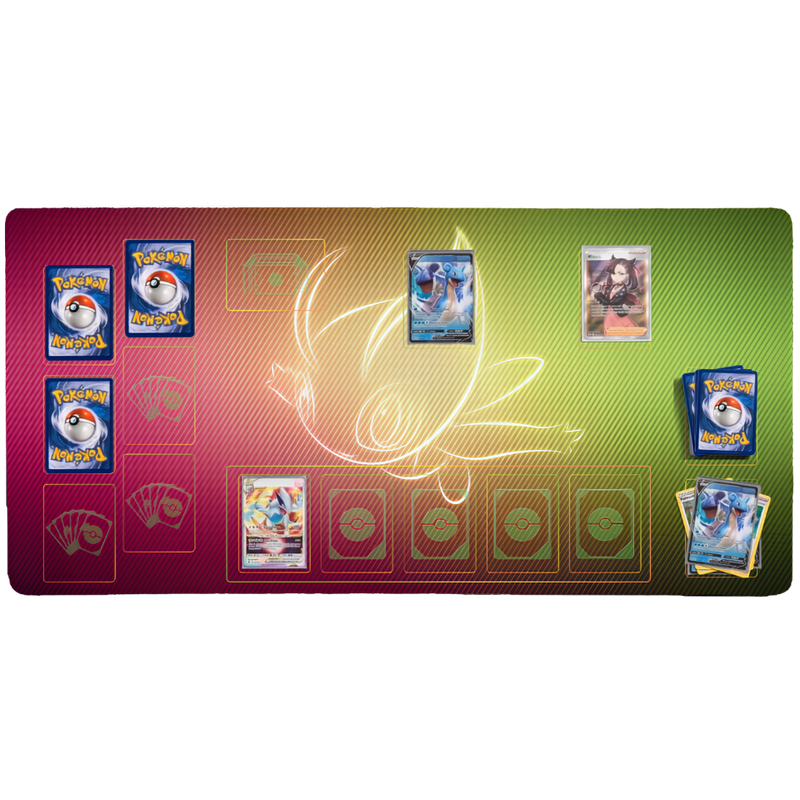 Pokémon-TCG-Spielmatte „Leuchtendes Celebi“ – 84 × 44 cm