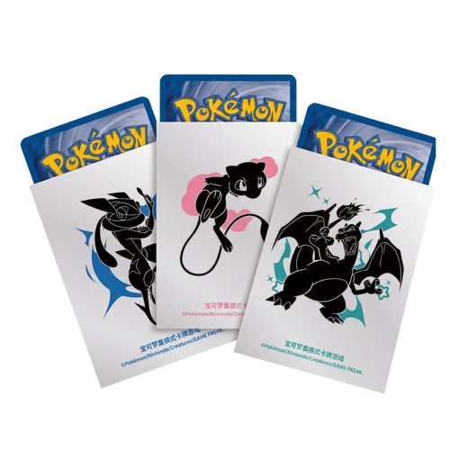 64pcs Pokémon TCG Card Sleeves – Charizard, Mew & Greninja