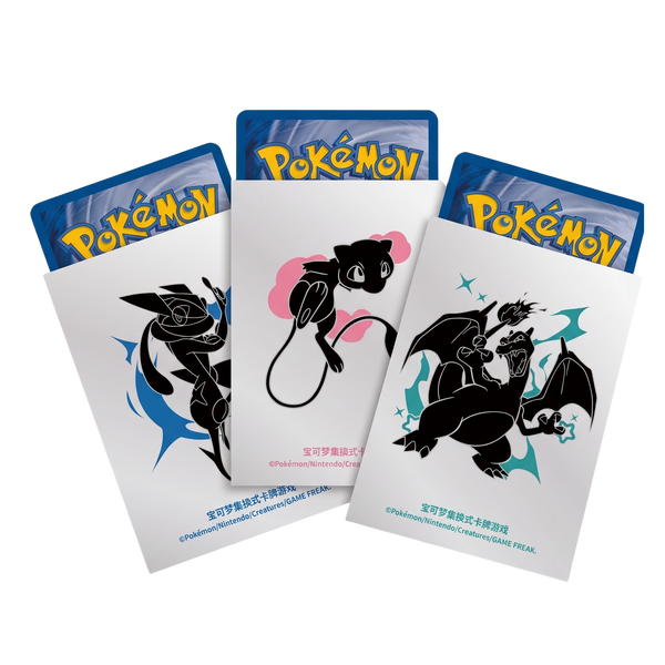 64pcs Pokémon TCG Card Sleeves – Charizard, Mew & Greninja