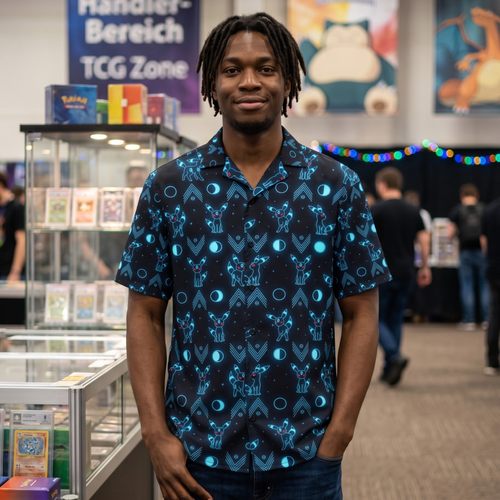 "Cyber Moon" Button Shirt