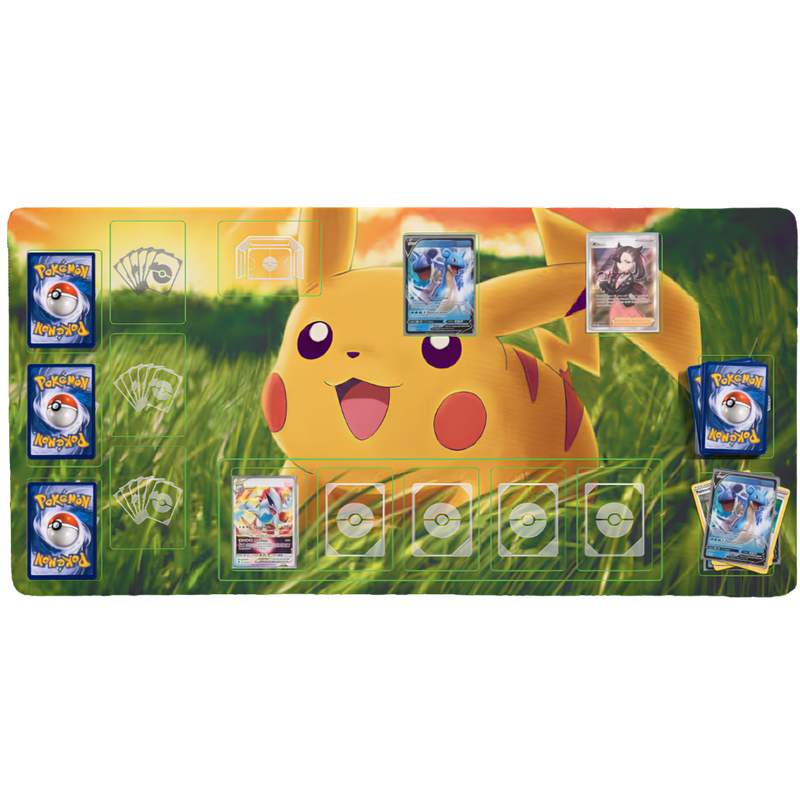 Pokémon-TCG-Spielmatte „Goldene Wiese“ – 84 × 44 cm