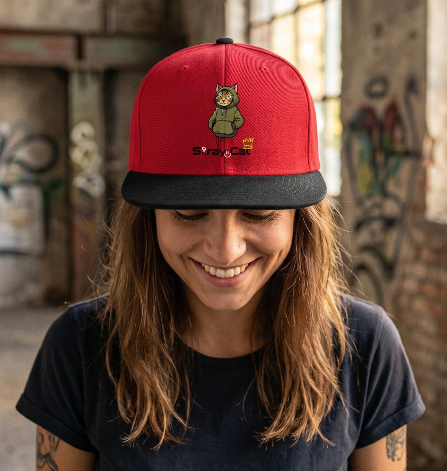 Streunende Katze Snapback