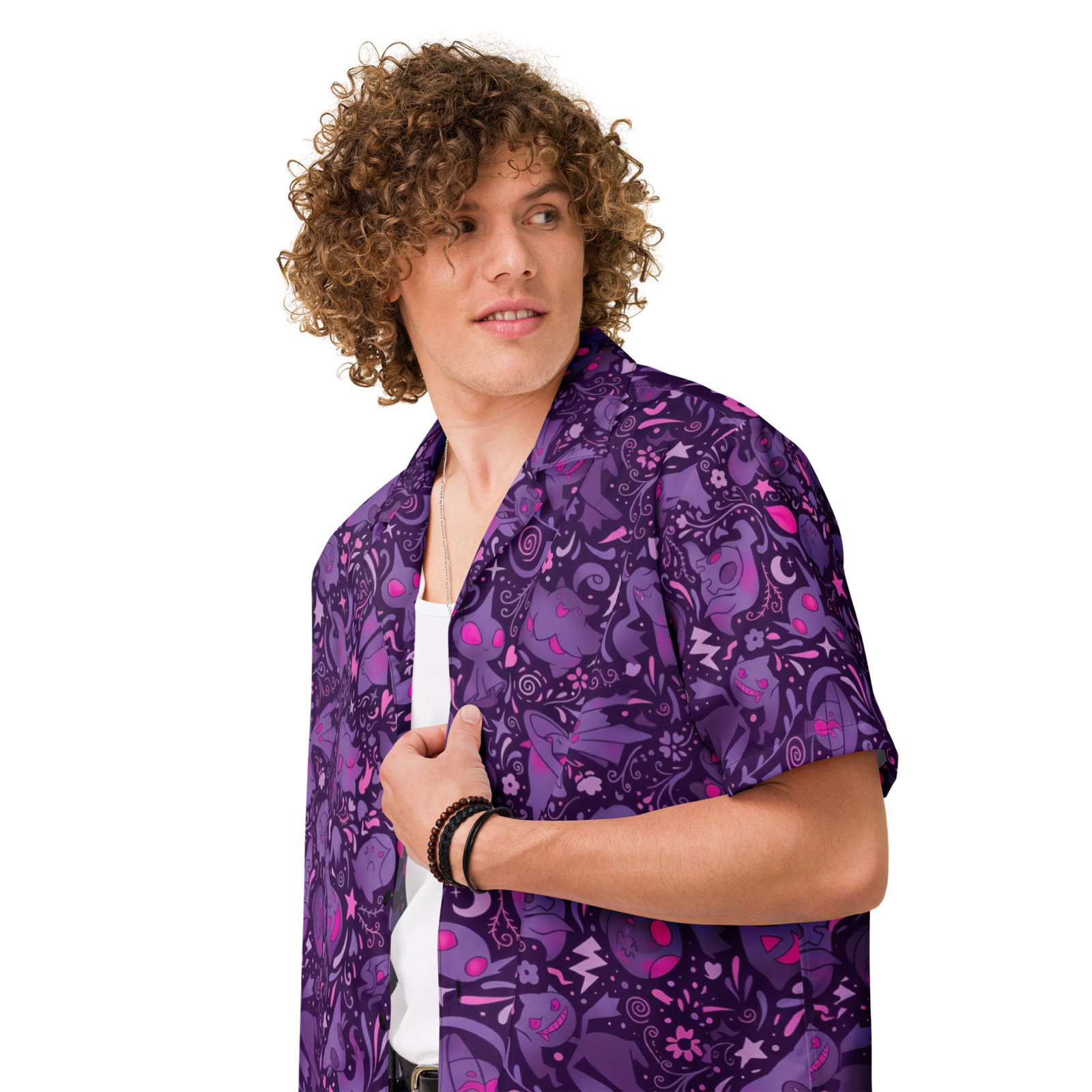 "Neon Nightmare" Button Shirt