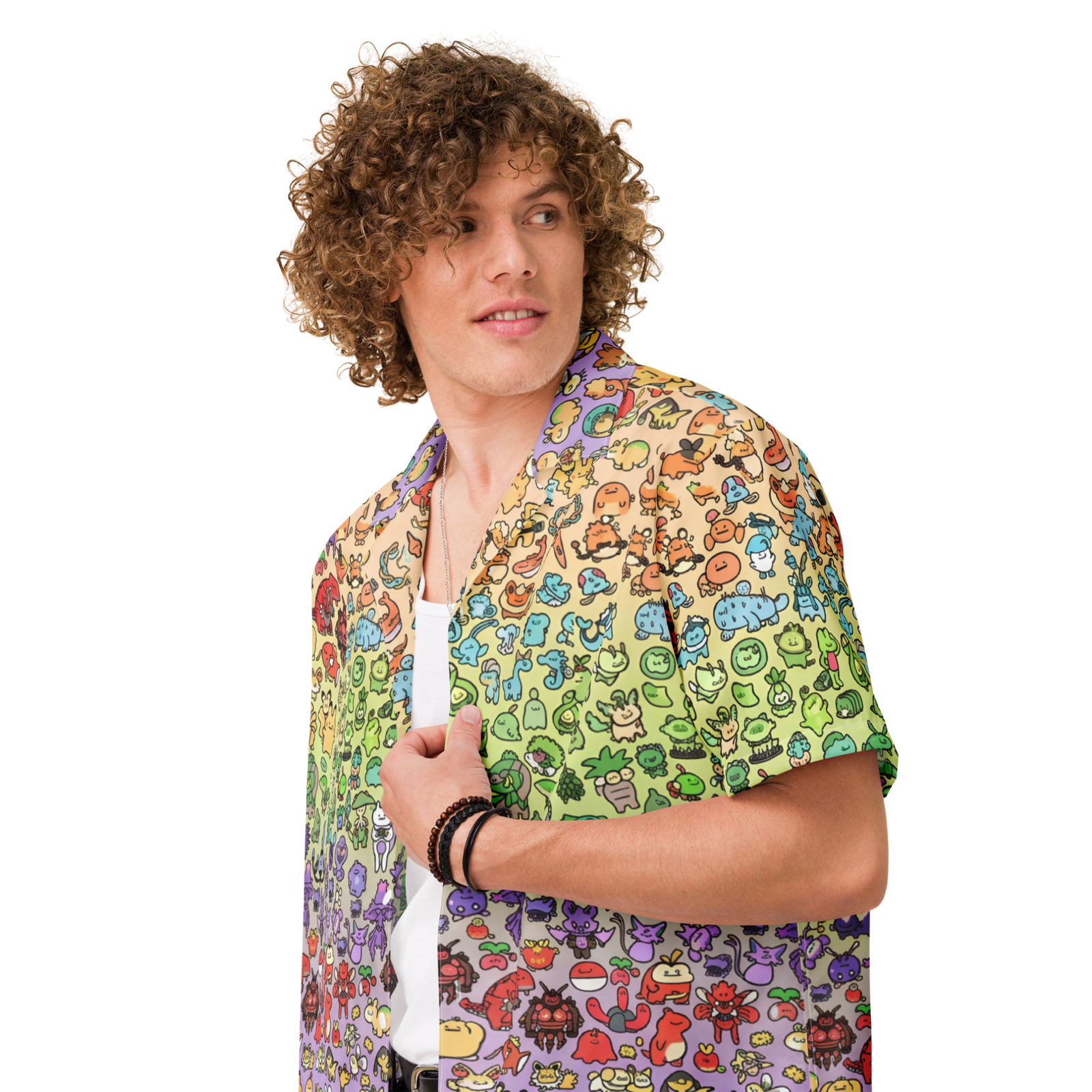 "Doodle Garden" Button Shirt