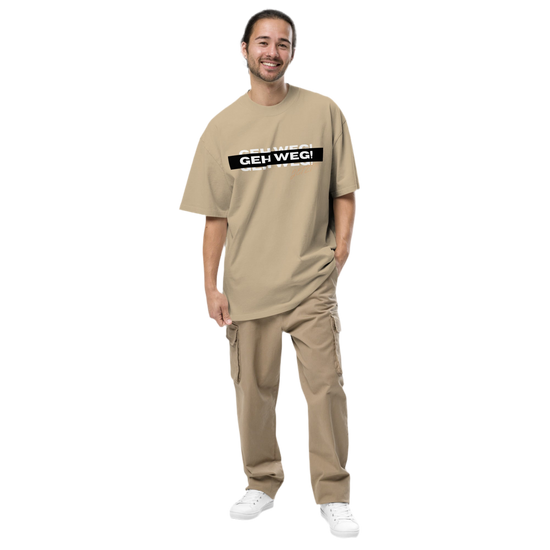 Oversized Herren T-Shirt „Geh weg!“ (S - 3XL)