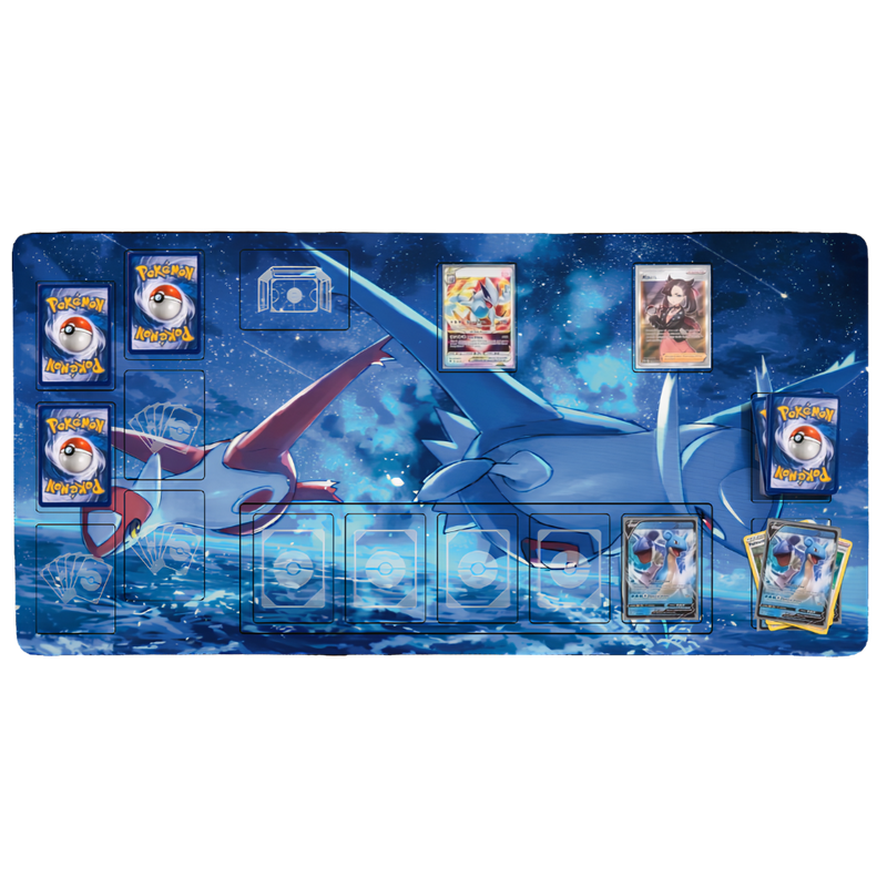 XXL Pokémon-TCG-Spielmatte „Eon-Nachtflug“ – 84 × 44 cm