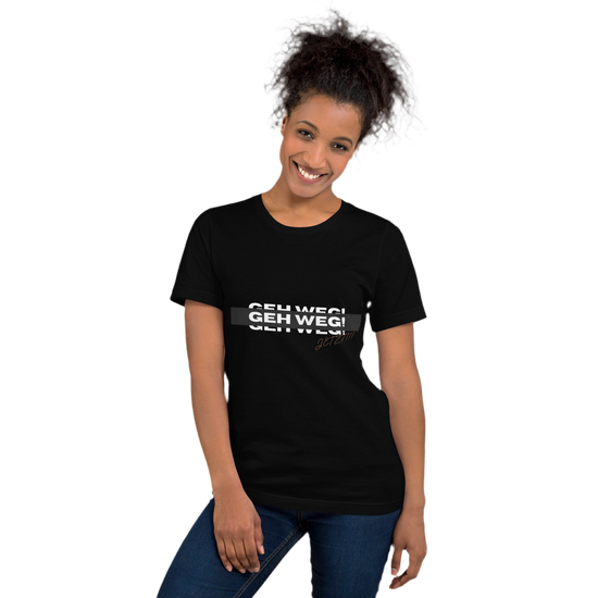 Bio-Baumwolle Damen Tee „Geh weg!“ (S - 4XL)