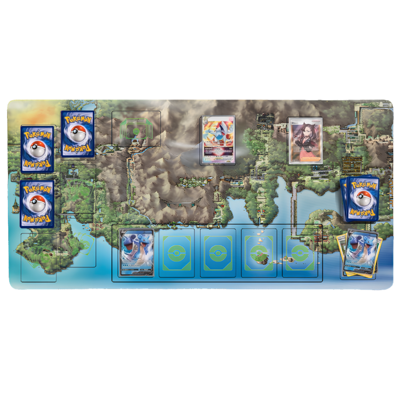 XXL Pokémon-TCG-Spielmatte „Regionale Entdeckungsreise“ – 84 × 44 cm