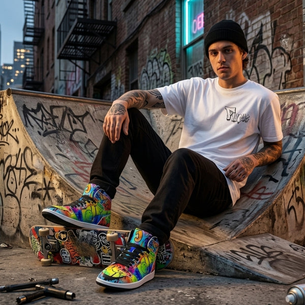 "Kings of The Street" High Top Sneaker