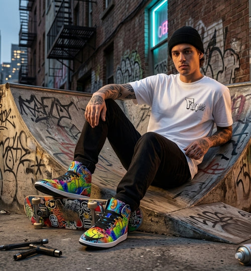 "Kings of The Street" High Top Sneaker