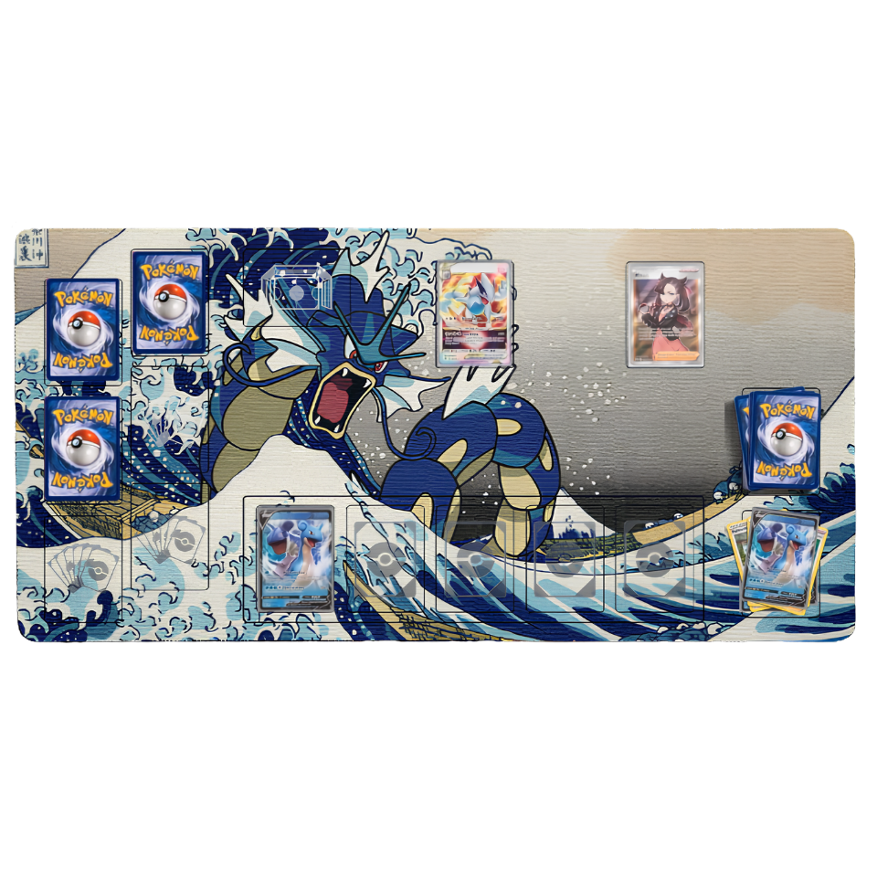 XXL Pkmn TCG Playmat "Classic Japanese Art"  32″ × 17″ (84 × 44 cm)