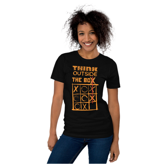 Stylisch woman’s Tee „think outside the box“ (S - 4XL)