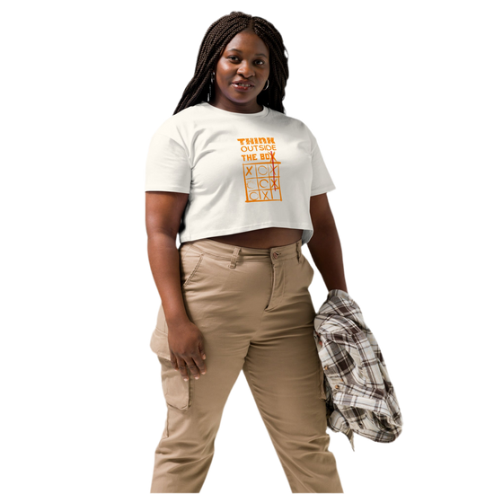 Crop top „think outside the box“ (XS - XL)