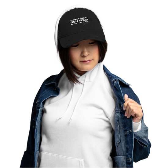 Used look Dad Cap „Geh weg!“