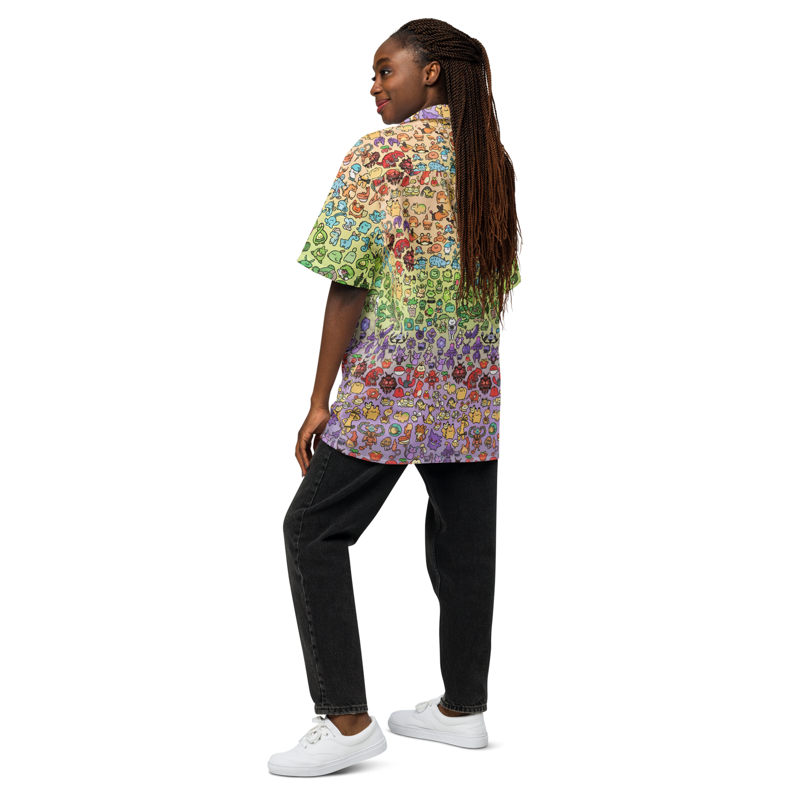 "Doodle Garden" Button Shirt