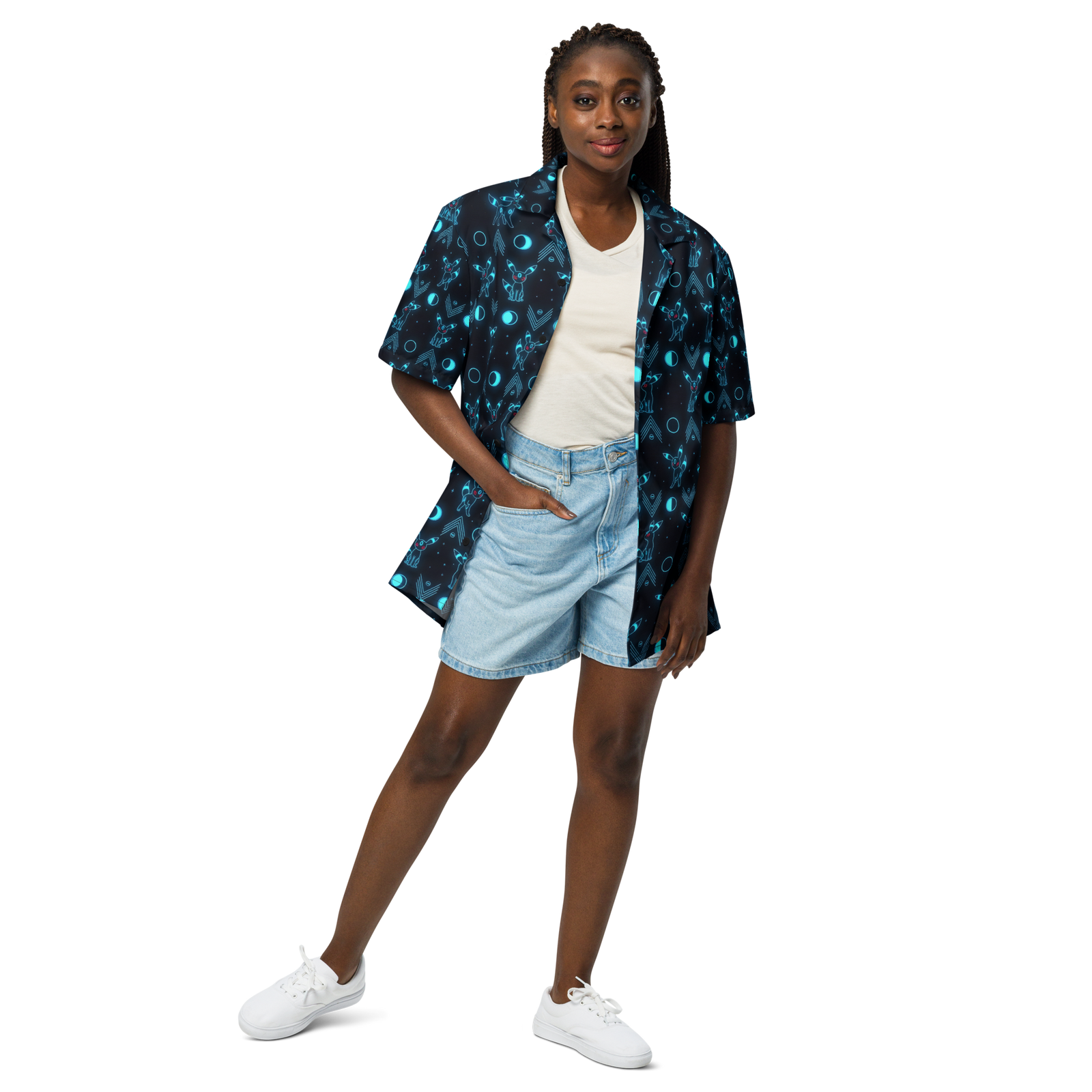 "Neon Moonlight" Button Shirt