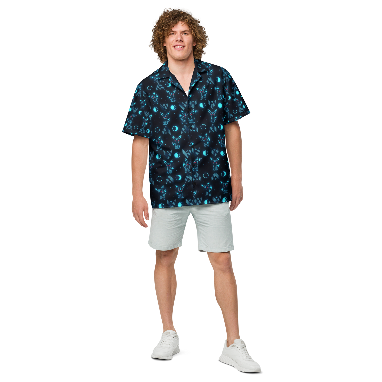 "Cyber Moon" Button Shirt