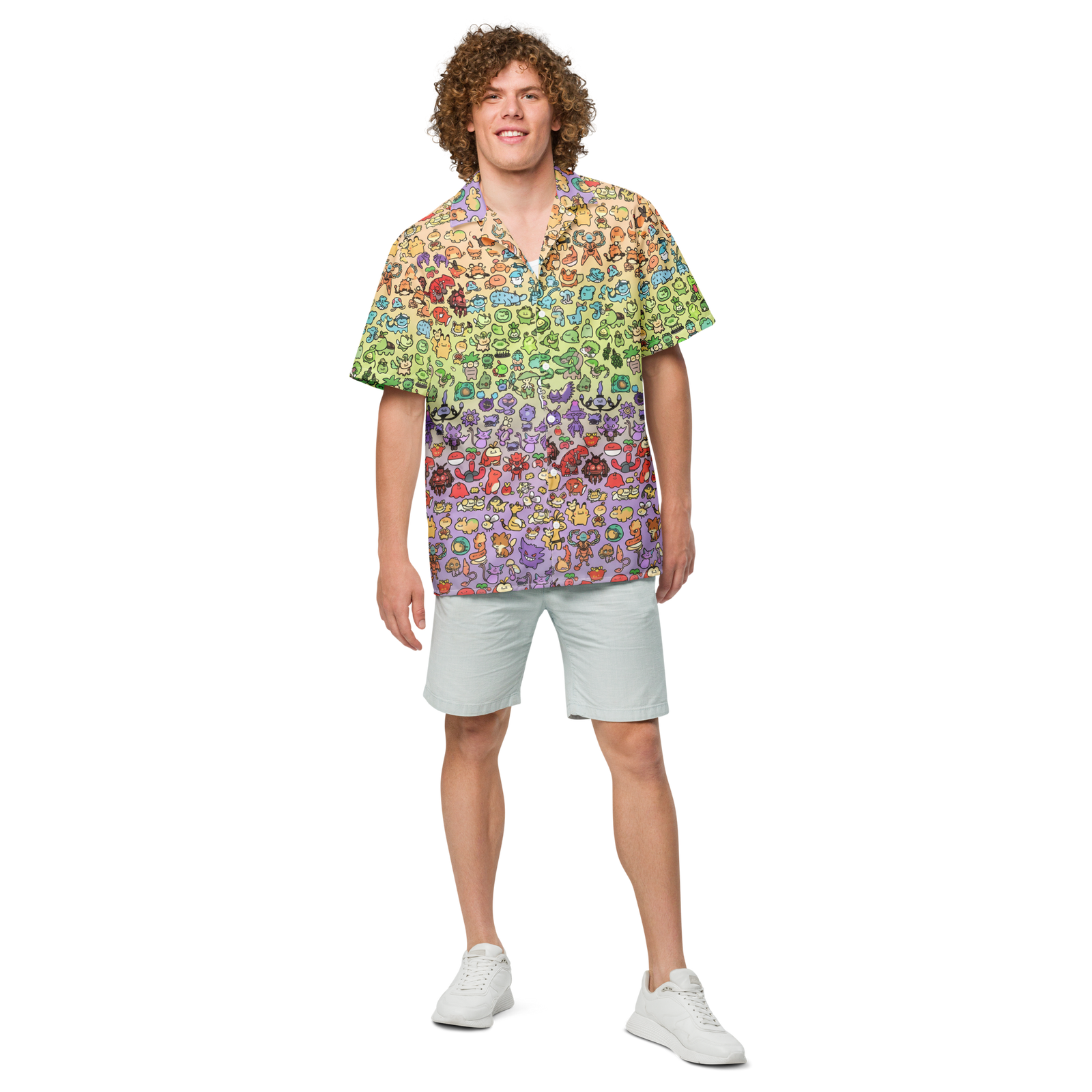 "Doodle Garden" Button Shirt