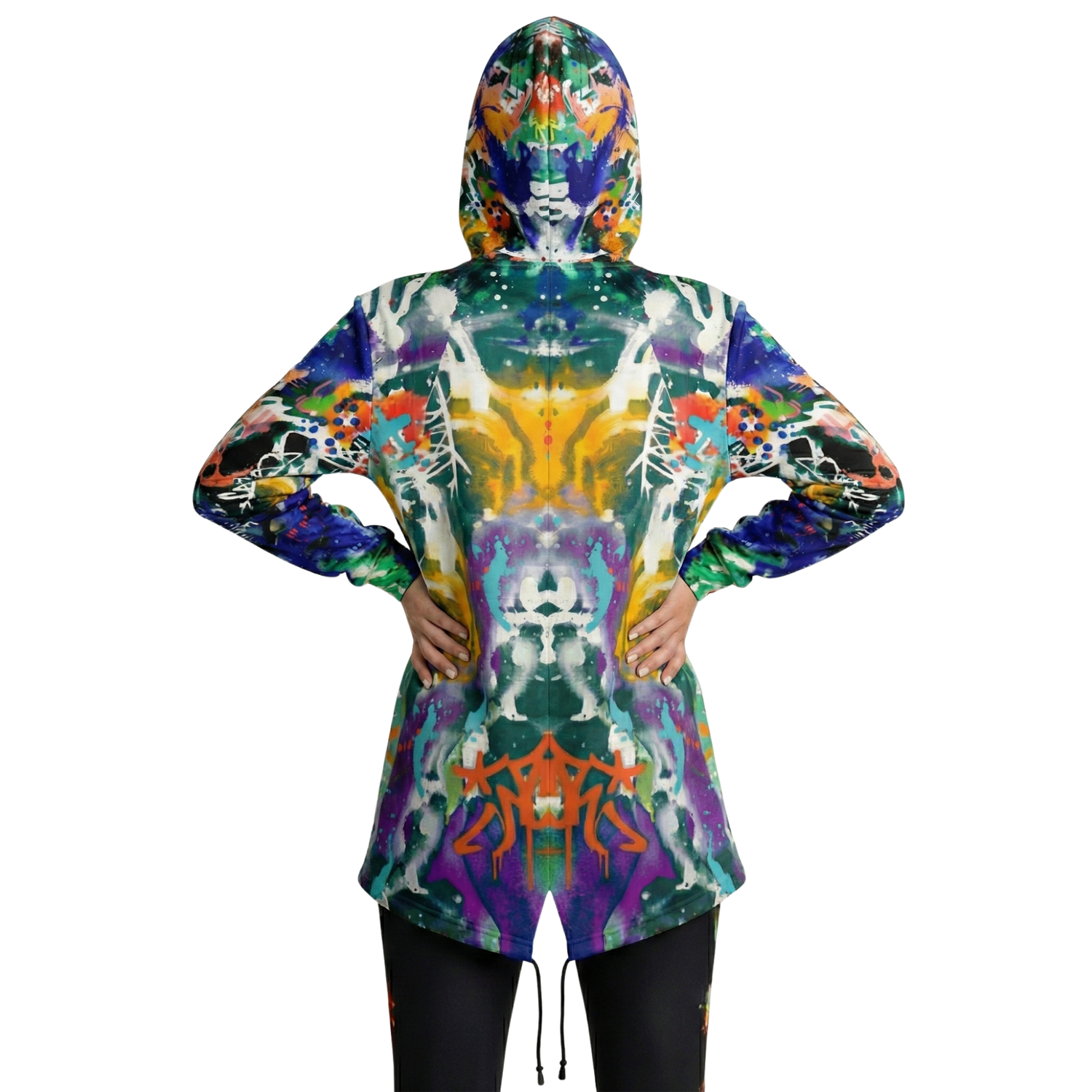 "Concrete Canvas"  Elongated Hoodie