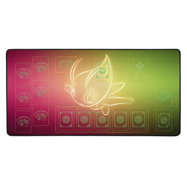 XXL Pkmn TCG Playmat "Glowing Celebi"  32″ × 17″ (84 × 44 cm)
