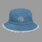 Distressed denim bucket hat „Ant“
