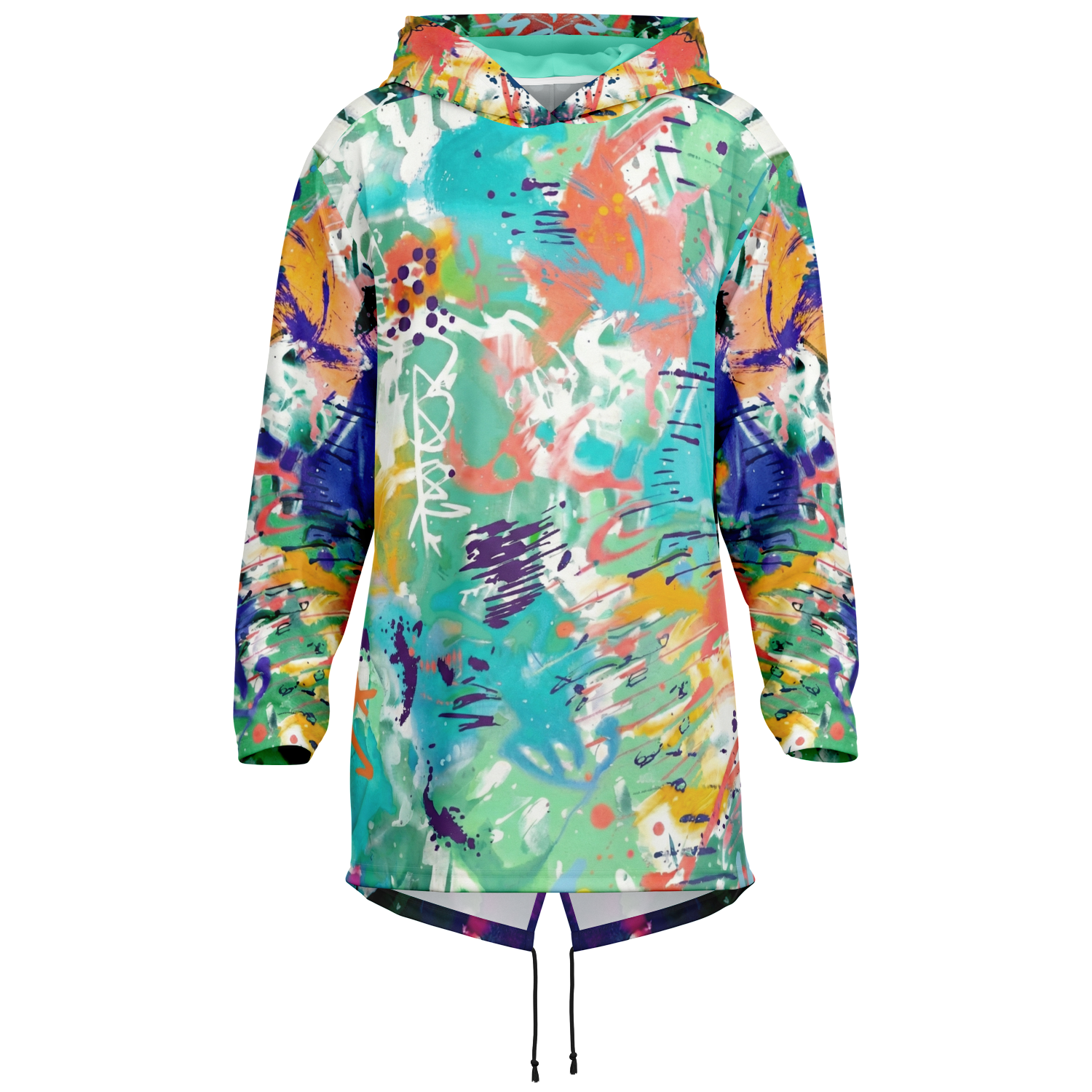 "Concrete Canvas"  Elongated Hoodie