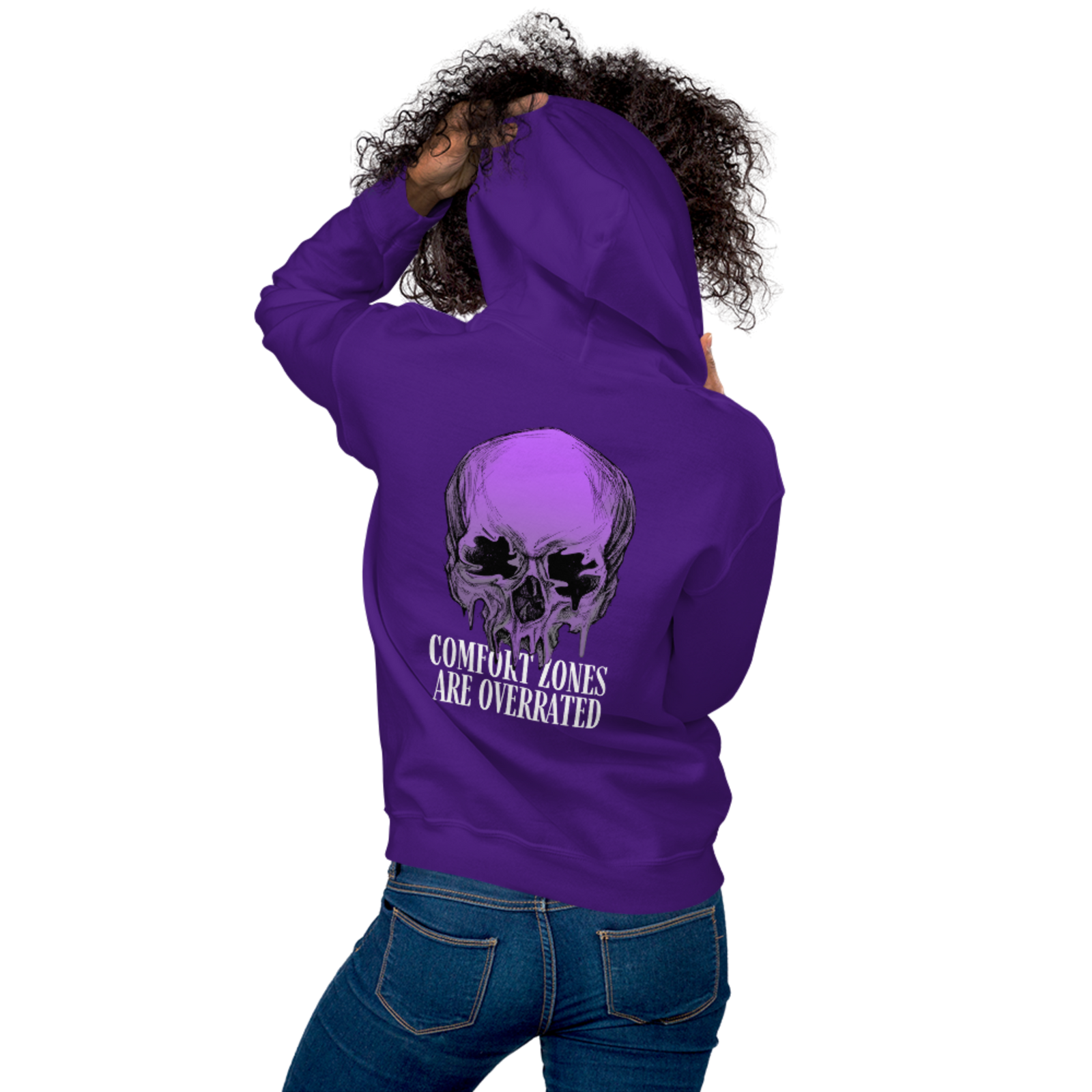 "Las zonas de confort están sobrevaloradas" Sudadera con capucha gruesa