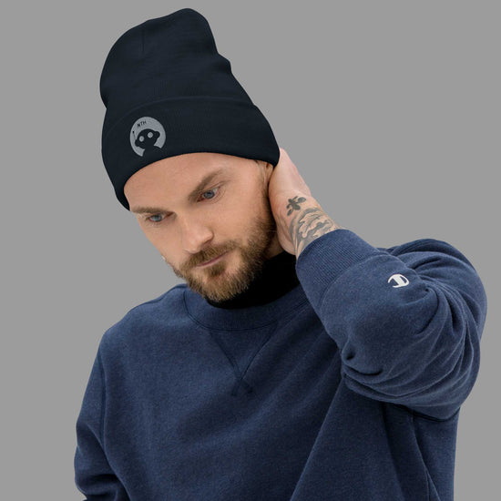 Bestickte Beanie „Robot“