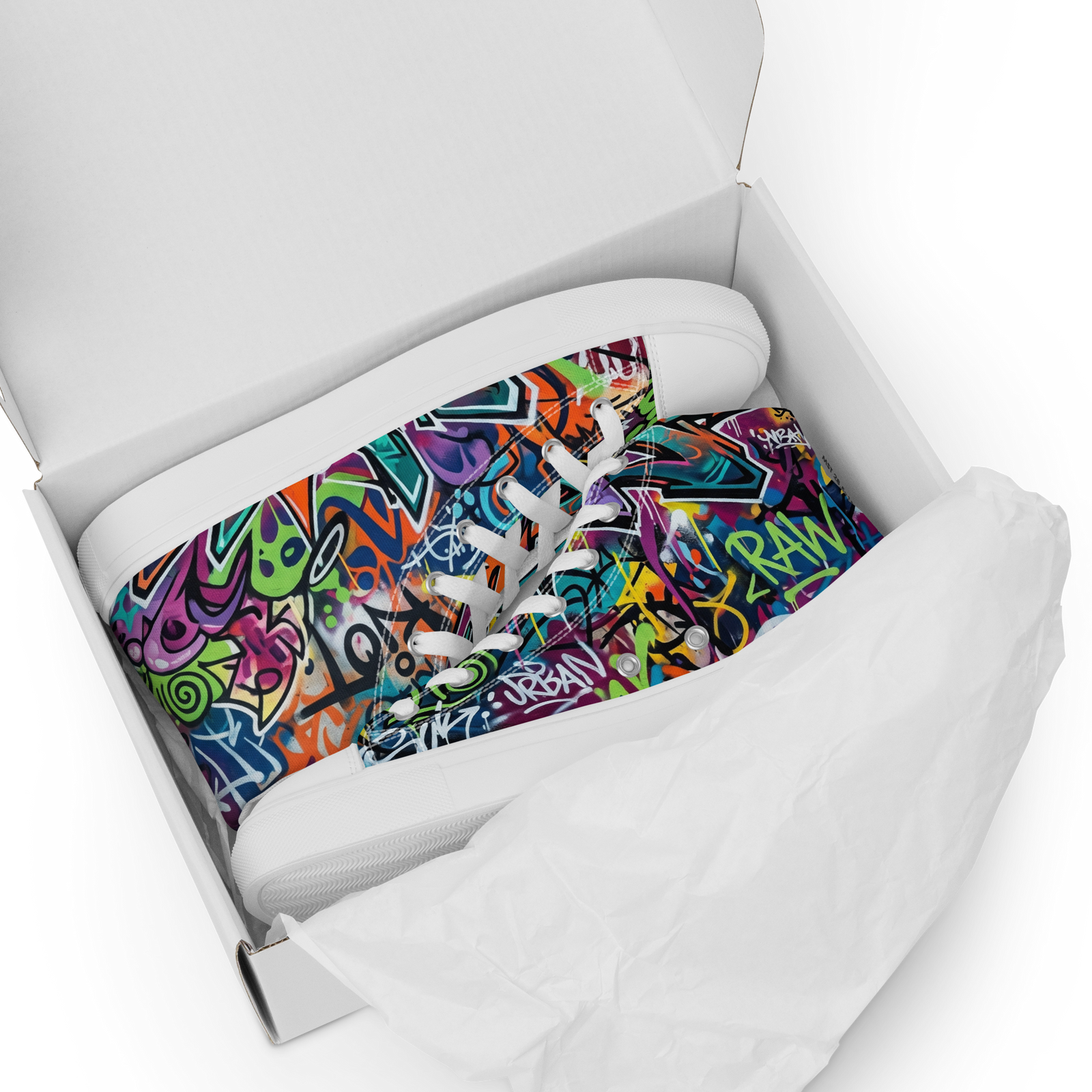 "Street Riot" High Top Canvas