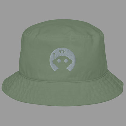 Bucket hat aus Bio-Baumwolle „Robot“